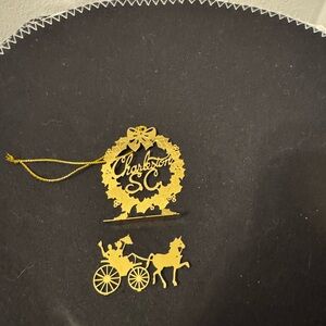 Gold Charleston SC Ornament